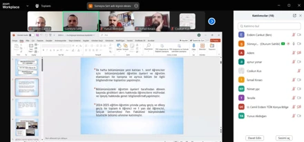 2024-2025 Güz Yarıyılı İç-Dış Paydaş Toplantısı